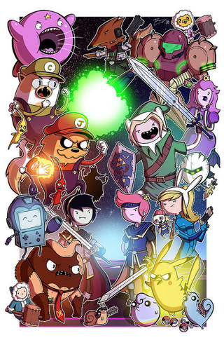 Illustration for article titled Adventure Time Goes Really Well With Game of Thrones